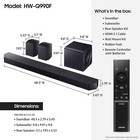 Samsung Hwq990f Q-series 11 1 4 Ch Soundbar W  Subwoofer   Rear Speaker