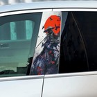 Universal Vinyl Car Stickers B Pillar Trim Door Molding Samurai Warrior 5