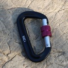 4 Pack 12kn Rock Climbing Locking Carabiner Clip Camping Spring Hook Heavy Duty
