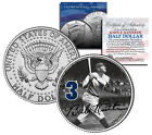 Babe Ruth  hitting  Jfk Kennedy Half Dollar Us Coin  officially Licensed 