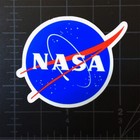 Nasa  meatball  Logo Space Vinyl Glossy Sticker 2  New