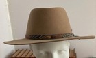 Vintage Flechet Longhorn Western Cowboy Fedora Fur Felt Ranger Hat Small
