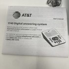 New At t 1740 Digital Answering Machine System 60 Minutes Record Time date Stamp
