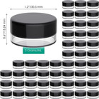50 Clear Small 5g Grams ml Plastic Jars For Cosmetic Sample Container Pot Cream