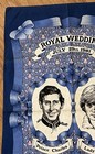 Prince Charles   Lady Diana Royal Wedding Tea Towel Linen 1981 Britain Cotton