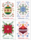Usps Postage Stamps Sheet Of 20 - Holiday Joy - First Class Letter