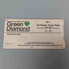 Green Diamond Lot 6 2in X 4-1 4in Cr-39 Plastic Cover Welding Plates Z87 Usa