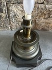 Vintage Brass Table Portable Lamp Heavy 9 25  Underwriters Laboratories