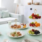 Cupcake Stand 3 Tier White Plastic Tower Dessert Display 5 Pack Wgbon Table Sets