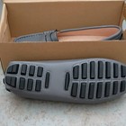 Artisure Women   s Gray Leather Slip-on Loafer Flats Round Toe Us 6 New