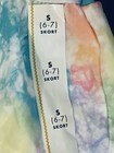 Cat   Jack Sz 6 7 Tie Dyed Skirt  Girls Pull On Skirt W Shorts Under Nwt