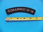 Wwii Original Felt 5  British  no  10 Commando  Rocker Patch-no Glow