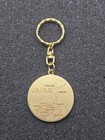 Keychain - Map Of Japan Fiji Sakura Cherry Blossom Souvenir Travel Gold Key Ring