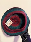 Vintage Robert Mackie Scotland Tam O Shanter Hat 100  Wool Striped Lindsey