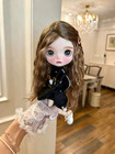 Blythe Doll Wig Middle Part Water Wave Curly Wig Long Hair Transformable Wig