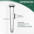 4pcs Folding Hairpin Table Legs   16 5 Inch Hairpin Legs Heavy Duty Metal Fol   
