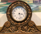 Rare Armor Bronze Co  Bronze Copper Clad Mantel Clock Heavy 1920s New York Usa