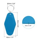 Vintage Motel Keychain  16 Pack Blank Hotel Keychains Retro Key Tag  Light Blue