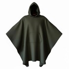 Traditional Army Surplus 75  Wool Green Hooded Blanket Poncho