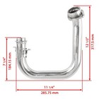 Exhaust Muffler Pipe W  Gasket For Yamaha Viking Vi Yxc700 4x4 2015 2016 - 2023