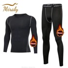 Mens Thermal Underwear Set Fleece Lined Long Johns Top Bottom Base Layer Winter
