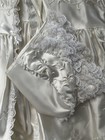Vintage Baby Christening Set Phyllis Babywear 4 Pc  Satin   Lace Girl Size 6-12m