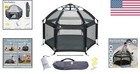 Spacious Indoor   Outdoor Baby Playpen - Includes Travel Bag   Mosquito Net