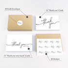 30 Pack Thank You Cards With Envelopes  4  X 6  Professional Looking   Suitable