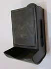 Old 1910 s Tin Wall Match Holder Antique Matchbox Repainted Black Back In Day