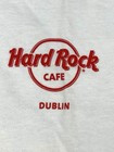 Hard Rock Cafe Dublin Adult Large S s White Cotton City T-shirt Guitars Nwt Nos