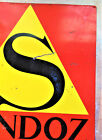 Sandoz Original Vtg Metal Plate Table 50x50cm Sign Chemicals Factory Hofmann Lsd