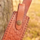 Handmade Fixed Blade Engraved Leather Sheath Holster Belt Loop Knife Sheath