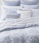 New  Pair Ralph Lauren Euro Pillow Shams  joanna Linen Frame White Blue European