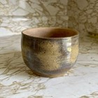 Vintage 1970s Handmade Studio Pottery Mushroom Planter Speckle Glaze Succulent