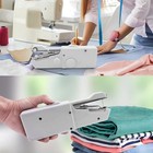 Portable Mini Sewing Machine Handheld Cordless Hand Held Easy Stitch Household
