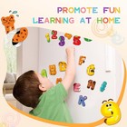 39 Pcs Magnetic Letters And Numbers   Cute Animal Alphabet Fridge Magnets For