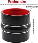 Straight Coupler Silicone Hose Id 4 Inch 4 Ply Polyester Reinforcement 4 Inch