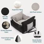 Dog Car Booster Seat For Small Dogs Pet Puppy Safety Belt Washable Soft Cushion
