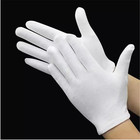 12 Pairs White Cotton Handling Gloves Medium 7 5  For Coins Film Cd Dvd