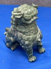 Carved Jade Stone Foo Dog Green 9   Chinese Guardian Lion