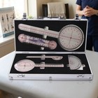 Goniometer Metal Storage Container Musculoskeletal Measuring Set Rigid Flat