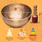 Cosynee Pure Brass Tibetan Singing Bowl Set For Meditation  Chakra Healing  Y   