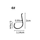 100 Circle Hooks   4 Octopus Fishing Circle Hooks  2x Strong - Black