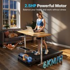 Merach T21 Walking Pad Treadmill Under Desk Treadmill With 0-9  Incline For Home