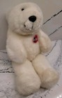 Coca Cola Coke Polar Bear Plush Arctic Button 1998 12  Advertising Stuffed