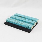 Sample Acoustic Wood Panel For 5 9 l X 4 7 w  Weathered Turquoise