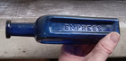 1860s Cobalt Blue Dr chaussier s Empress Applied Lip American Hair Bottle