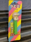 Pez Misfit Santa  Tan Head  Green Stem- Mint On Striped Euro Card