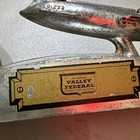 Vintage 1950   s Rocket Ship To The Moon Strato Bank  Sfv Federal No Key