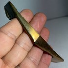 Vintage Art Deco Mid Century Modern Single Brass Drawer Pull Handle